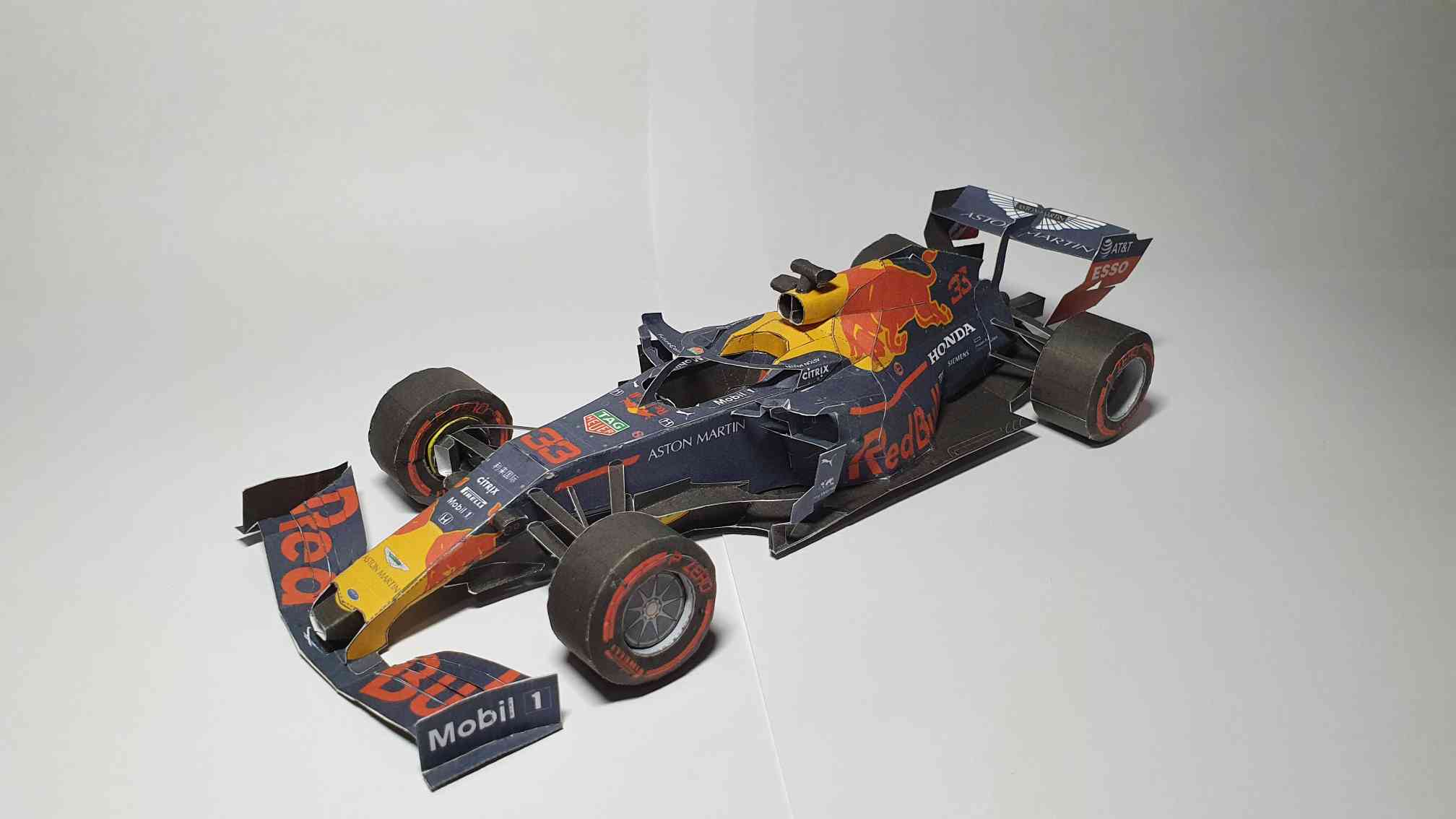 rb15 paper model, top-front-left view